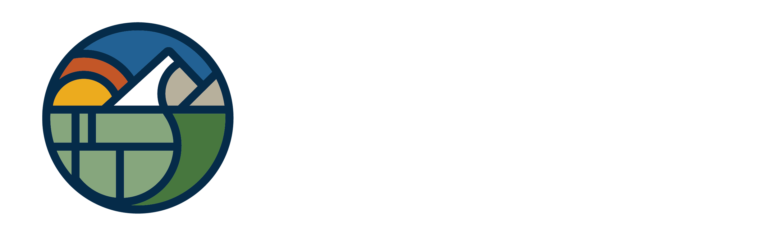City Logo Full Color Reversed Horizontal with clear space