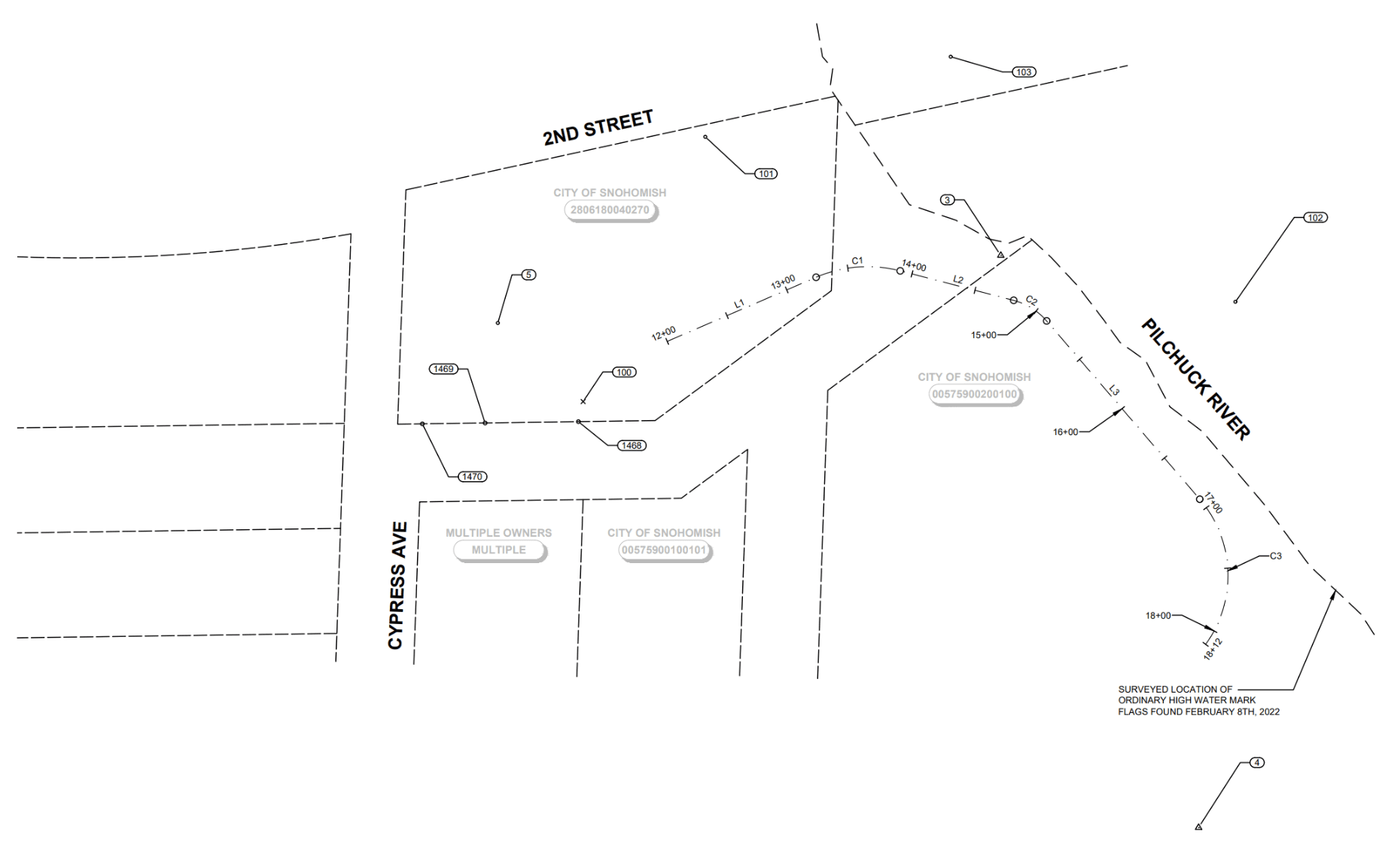 Pilchuck Park road stabilization project 2023
