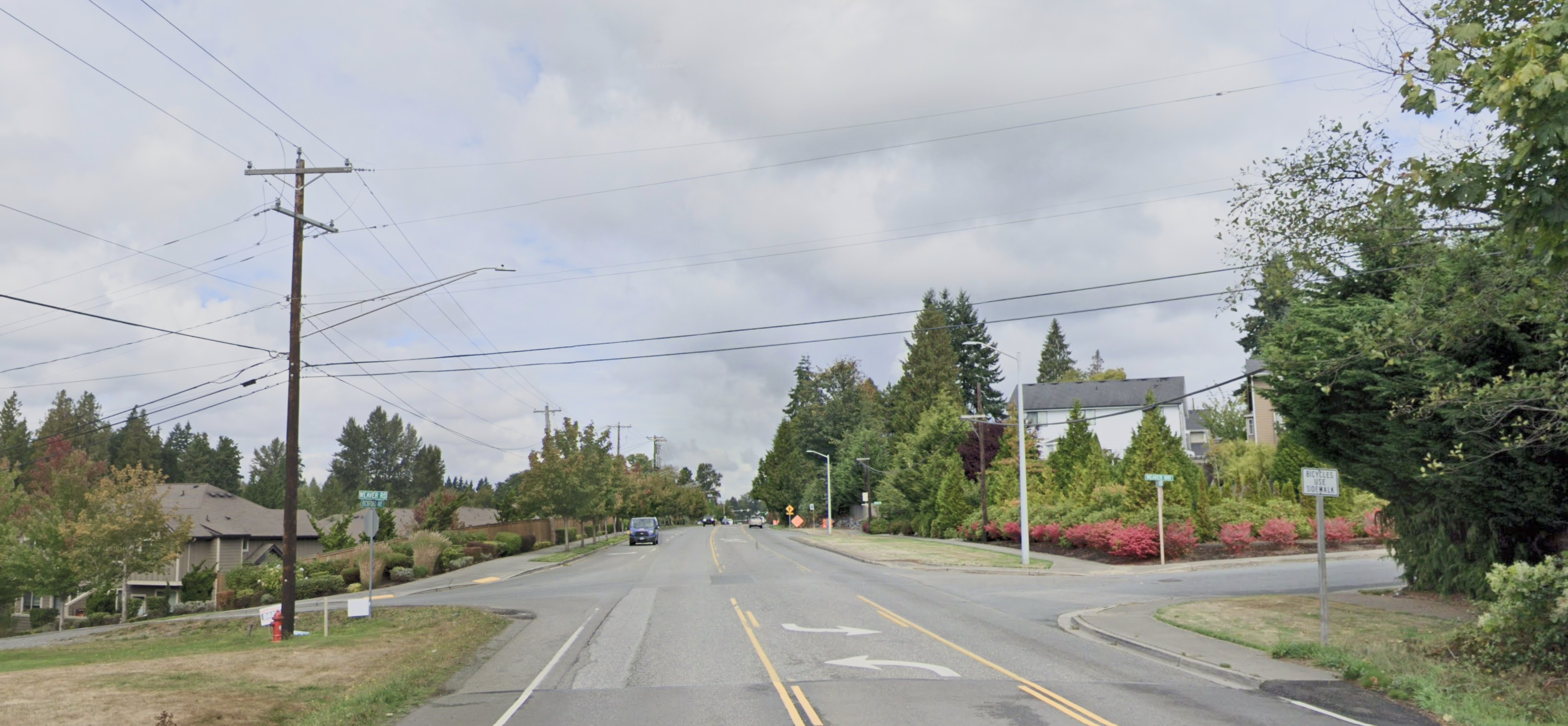 PNG of Bickford Avenue and Weaver Road project google street view.