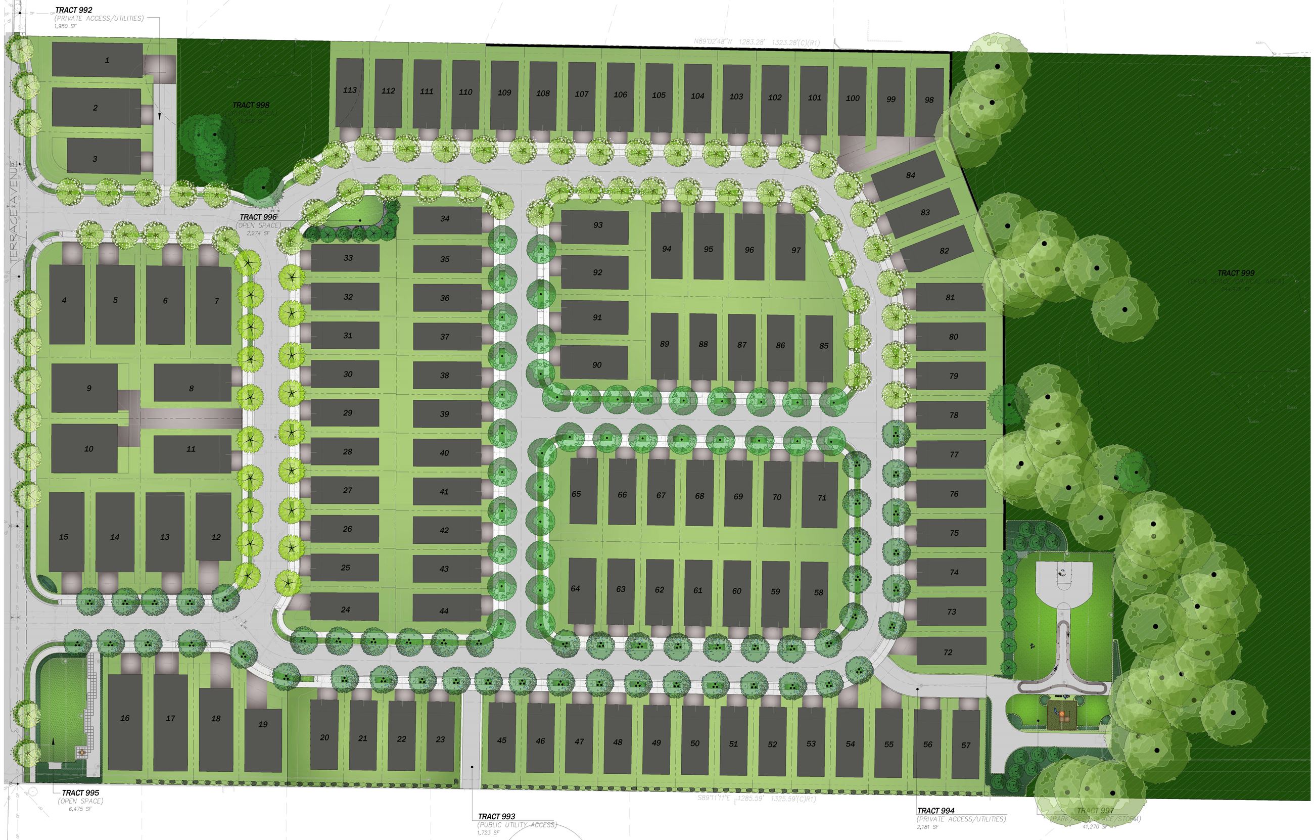 Walsh Hills landscape site plan