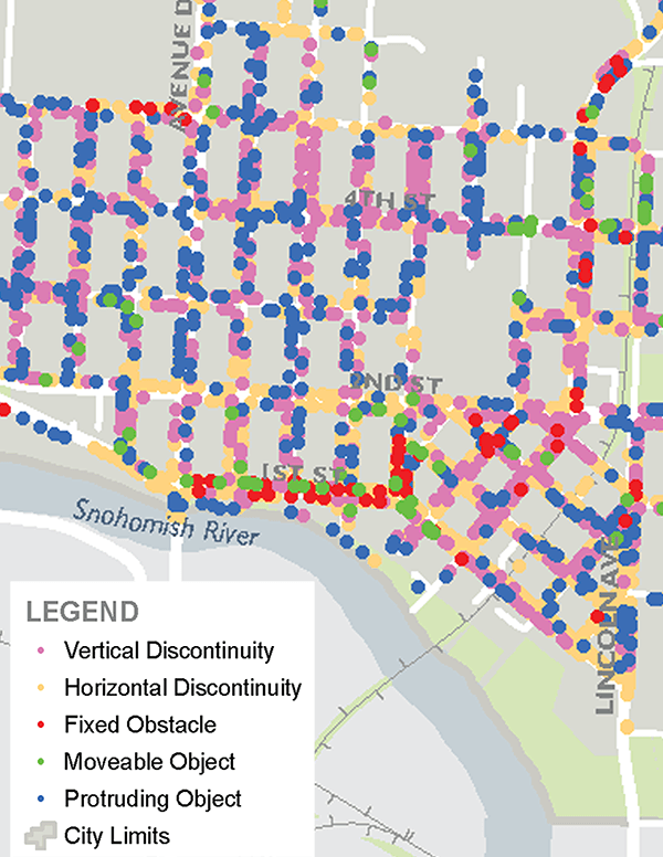 ADA Plan sidewalk barriers historic district